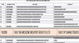 FDA Device Master File Information